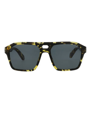 Philipp Plein Aviator-Frame Acetate Sunglasses Havana Smoke (SPP072M-57-0709)