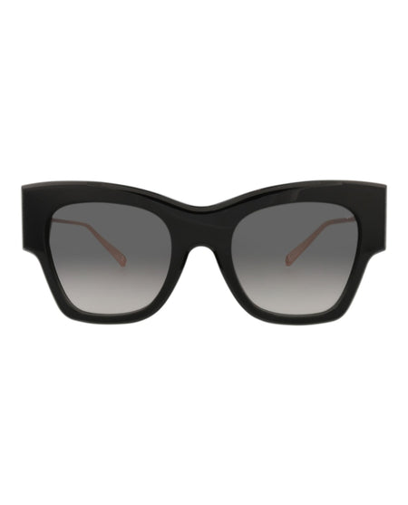 Philipp Plein Cat Eye-Frame Acetate Sunglasses Black Black Smoke (SPP120M-53-0700)