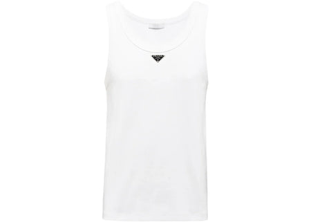 Prada Cotton Tank Top White
