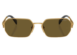 Prada Geometric Sunglasses Gold/Brown (SPRA51)