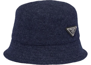 Prada Loden Bucket Hat Navy