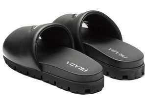 Prada Padded Slides Black Nappa Leather (Men's)