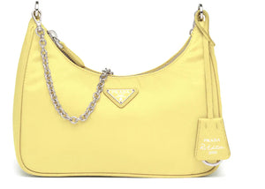 Prada Re-Edition 2005 Nylon Bag Lemon Yellow