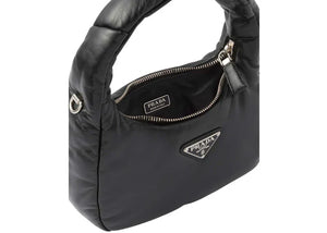 Prada Soft Padded Nappa-Leather Mini Bag Black