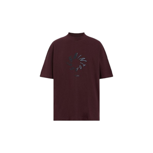 ALL SAINTS HALO SS CREW MARSH RED TSHIRT