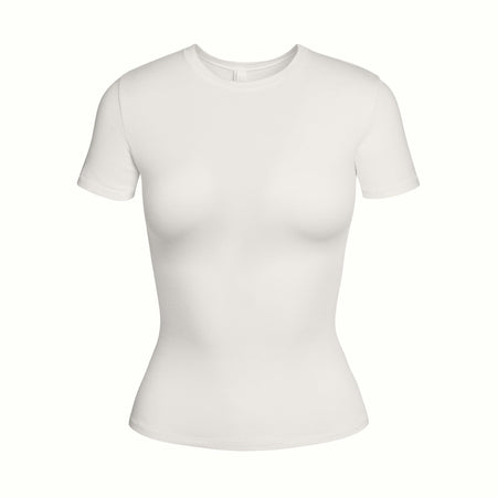 SKIMS COTTON JERSEY T-SHIRT MARBLE