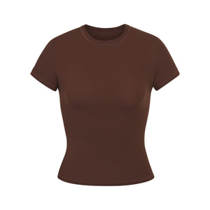 SKIMS FITS EVERYBODY T-SHIRT COCOA
