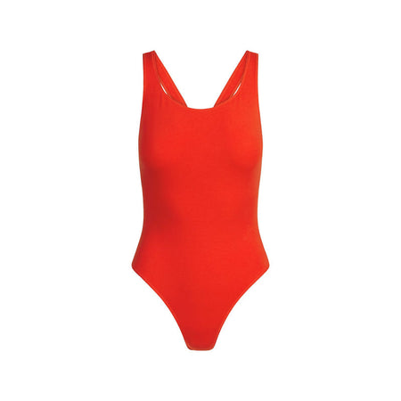 SKIMS COTTON JERSEY MUSCLE BODYSUIT