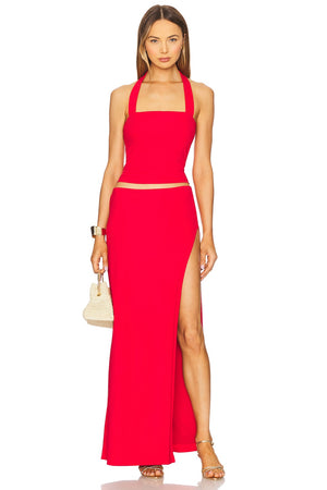 superdown Normi Skirt Set in Red