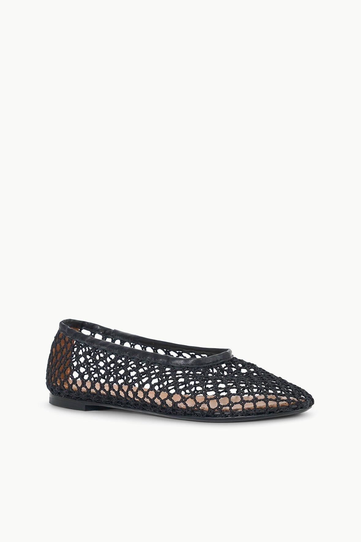 ALBA BALLET FLAT BLACK NETTING