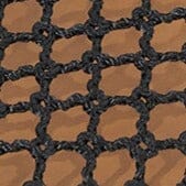 ALBA BALLET FLAT BLACK NETTING