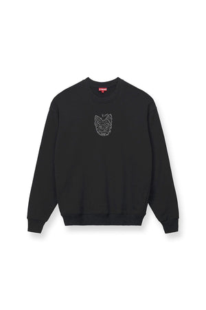 CUSTOM STAUD x C.BONZ OVERSIZED SWEATSHIRT BLACK