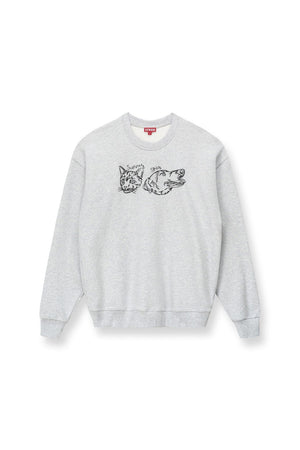 CUSTOM STAUD x C.BONZ OVERSIZED SWEATSHIRT GREY