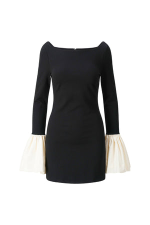 HAWTHORNE DRESS BLACK IVORY