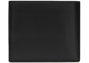 Saint Laurent Cassandre East/West Wallet Silver Logo Black