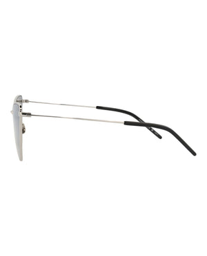 Saint Laurent Cat Eye-Frame Metal Sunglasses Silver Silver Silver (SL303JERRY-30007822-010)