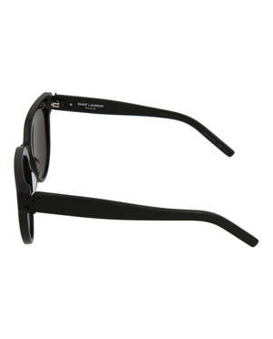 Saint Laurent Cat-Eye Sunglasses Black/Black/Black (SLM28-30006132-001)