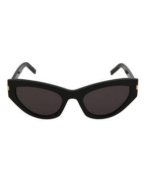 Saint Laurent Cat Eye Sunglasses Black/Black/Grey (SL215GRACE-30002633-001)