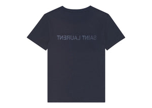 Saint Laurent Reverse Logo T-Shirt Navy