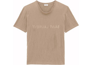 Saint Laurent Reverse T-Shirt Taupe/Natural