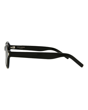 Saint Laurent Round Oval Sunglasses Black/Black/Grey (SL520SUNSE-30013041-001)