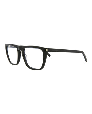 Saint Laurent Square-Frame Acetate Optical Frames Black Black Transparent (SL343-30008559-003)
