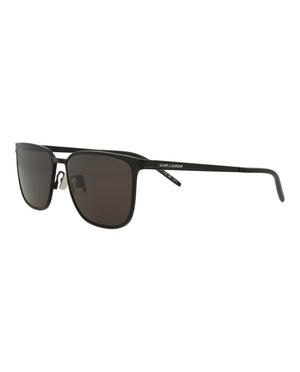 Saint Laurent Square Rectangle Sunglasses Black/Black/Black (SL428-30010694-002)