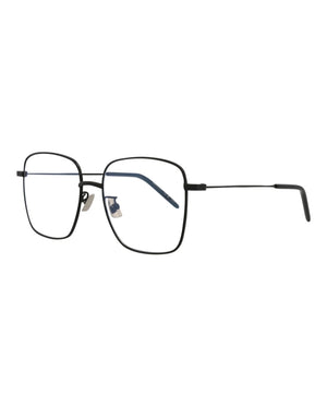 Saint Laurent Square Rectangle Sunglasses Black/Black/Transparent (SL314SUN-30013170-001)