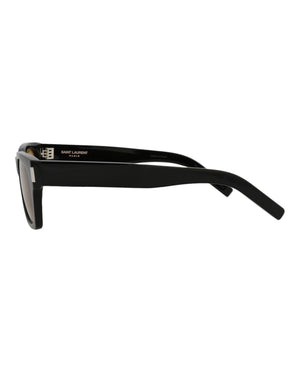 Saint Laurent Square Sunglasses Black/Black/Yellow (SL402-30009329-010)