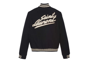 Saint Laurent Teddy Jacket Black