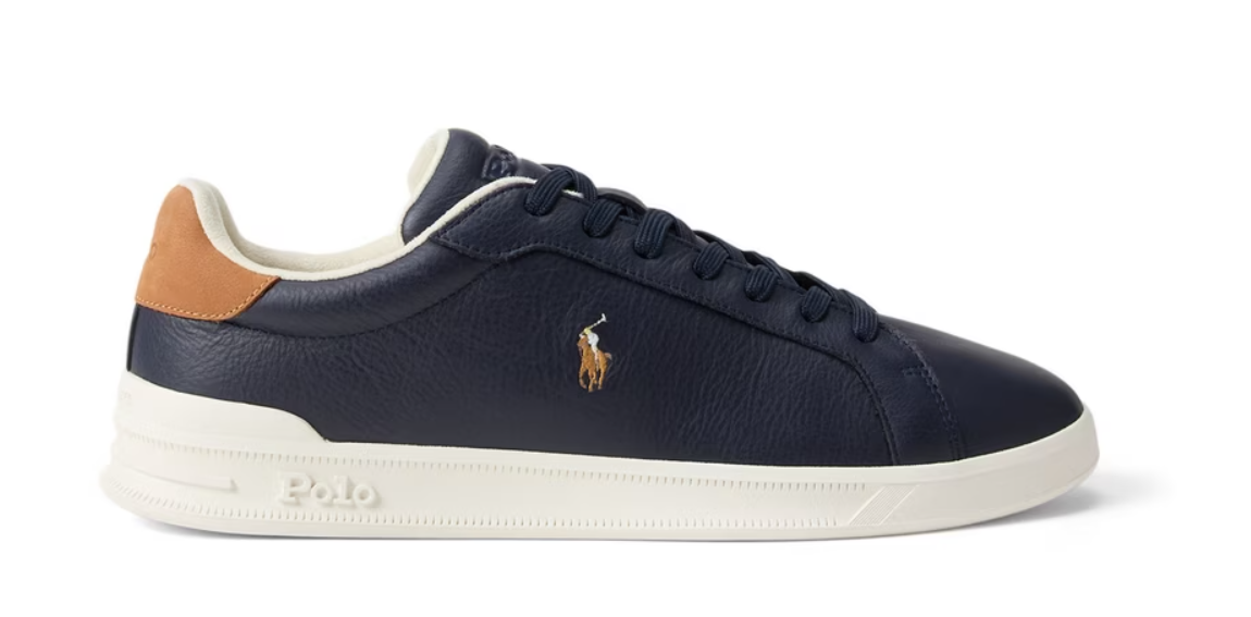 Polo Ralph Lauren Men's Heritage Court Low-Top Trainers Navy/Multi PP