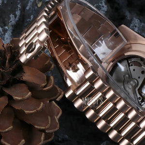 Seikojust Daydate Rose Gold Chocolate