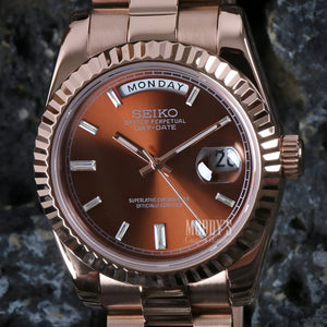 Seikojust Daydate Rose Gold Chocolate