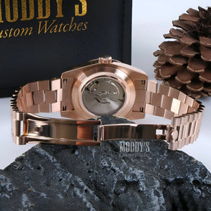 Seikojust Daydate Rose Gold Chocolate
