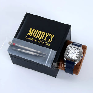 Seiko mod Santeiko White Blue Leather