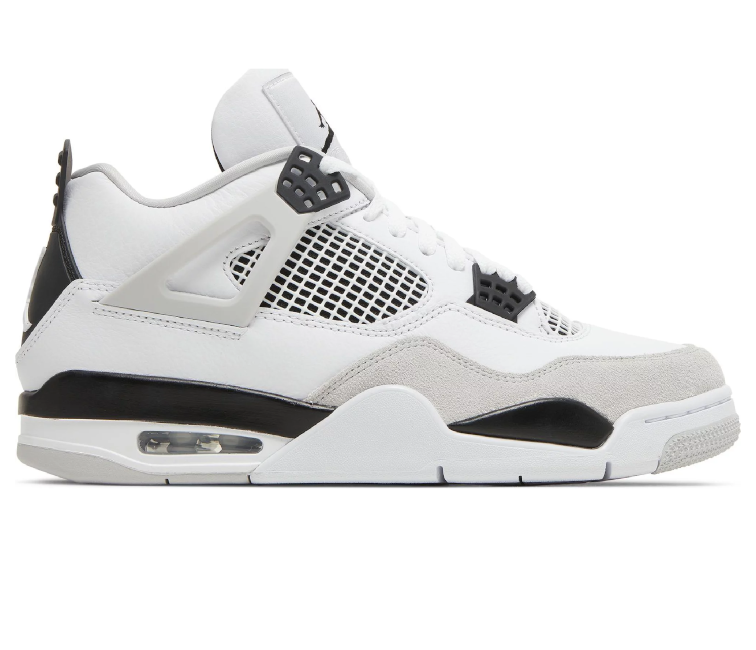 Air Jordan Mens Nike Air Jordan 4 Retro (Military Black)