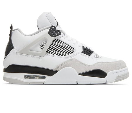 Air Jordan Mens Nike Air Jordan 4 Retro (Military Black)