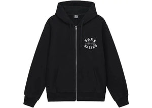 Stussy Born x Raised Logo Zip Hoodie Black