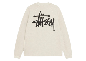 Stussy Raglan Thermal L/S Crew Bone