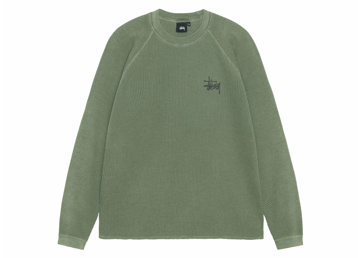 Stussy Raglan Thermal L/S Crew Pine