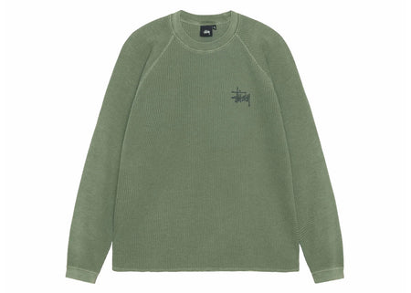 Stussy Raglan Thermal L/S Crew Pine