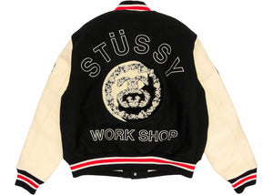 Stussy x Denim Tears x Our Legacy Ttl Varsity Jacket Black/White