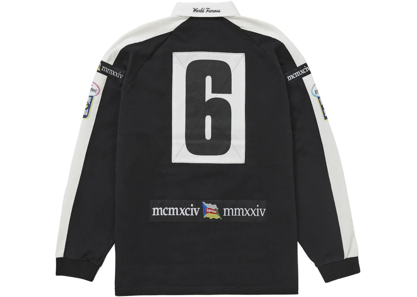 Supreme Chest Stripe Rugby Black