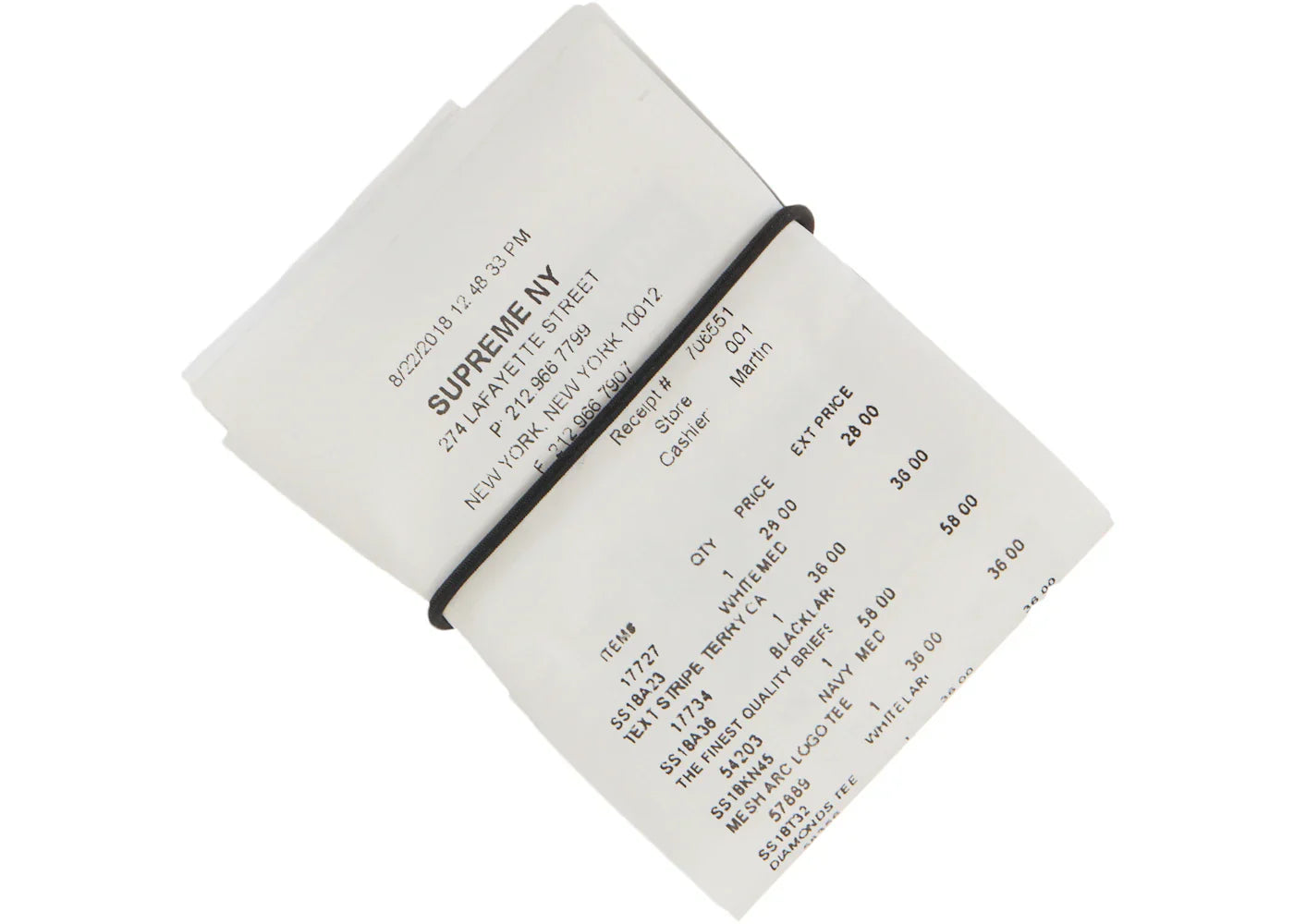 Supreme Mm6 Maison Margiela Receipt Wallet Multicolor