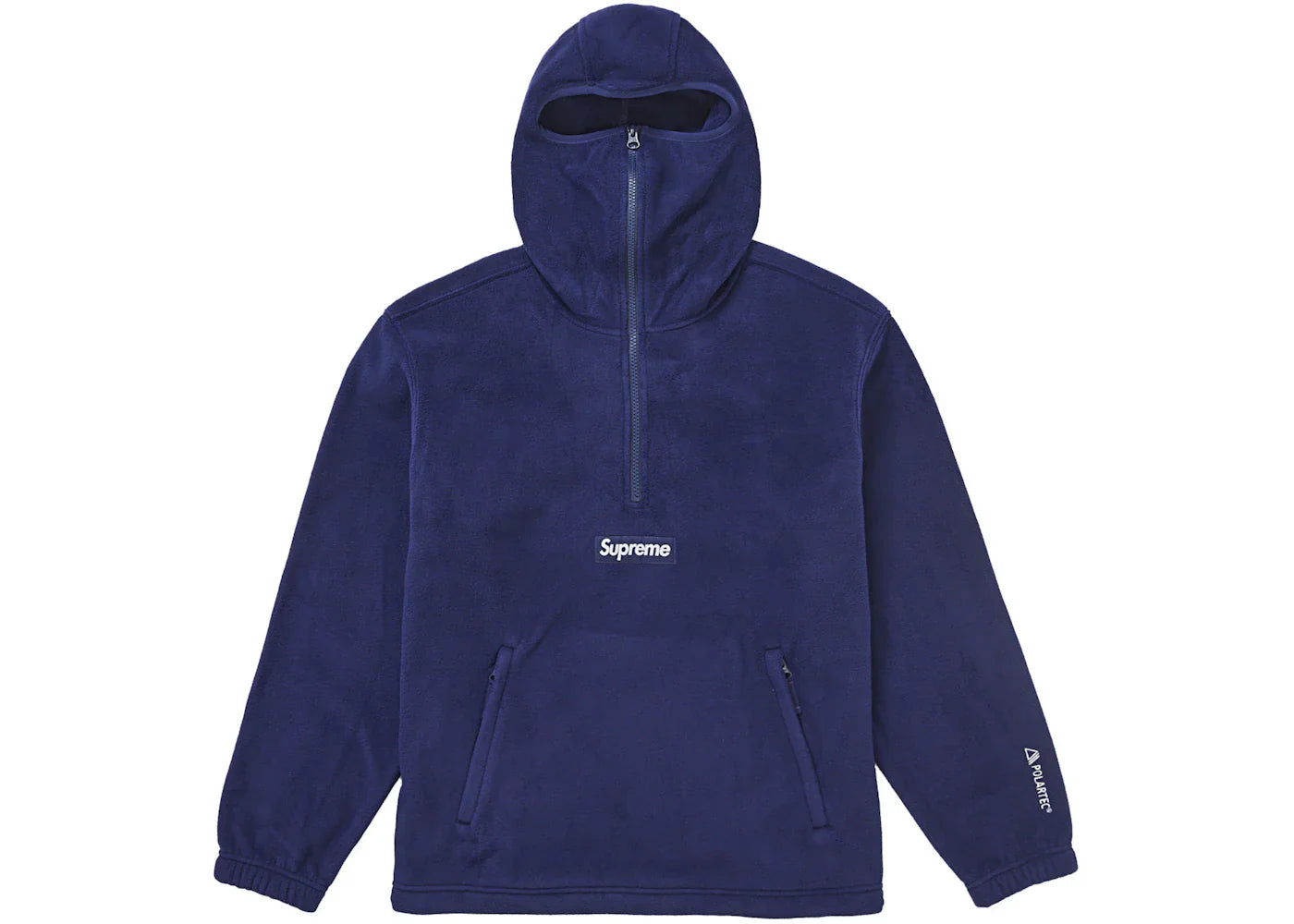 Supreme Polartec Facemask Half Zip Hoodie (Fw24) Navy