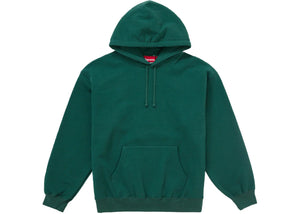 Supreme Satin Applique Hoodie Fw24 Dark Green