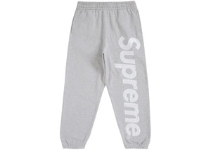 Supreme Satin Applique Sweatpant Fw24 Heather Grey