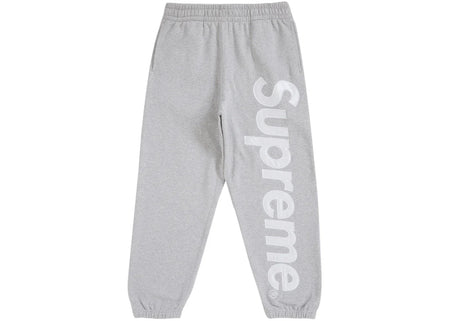 Supreme Satin Applique Sweatpant Fw24 Heather Grey