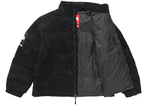 Supreme The North Face Suede Nuptse Jacket Black