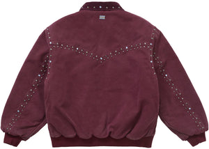 Supreme B.B. Simon Studded Work Jacket Burgundy